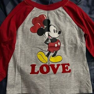 Disney Mickey Mouse long sleeve Valentine’s Day shirt